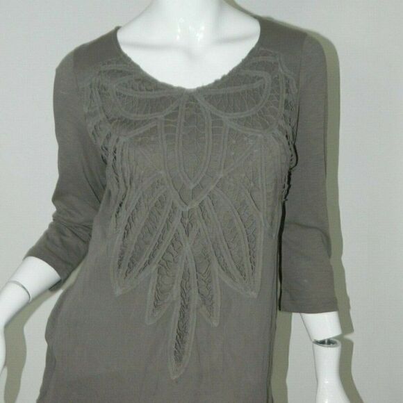 Monoreno Tunic Brown Embroidered Hippy Boho Chic‎ - Picture 5 of 9